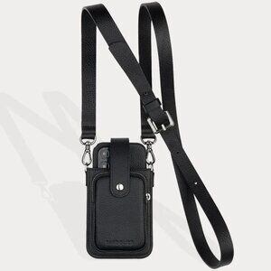 Bandolier Hailey Holster universal phone pouch in Black/Pewter